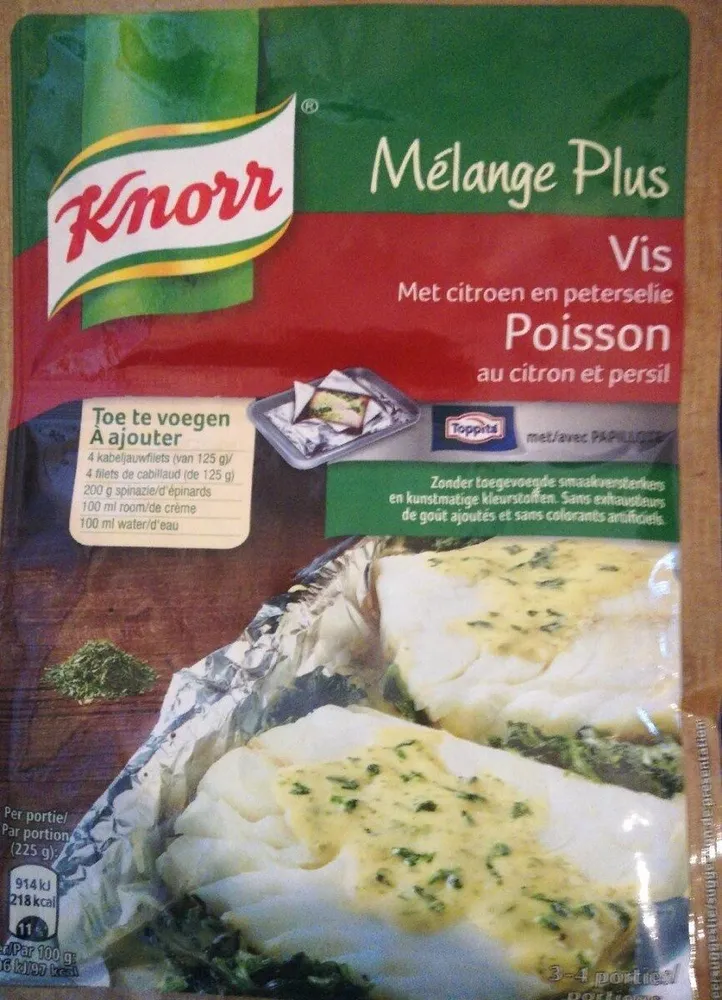 Knorr mélange plus - poisson au citron et persil