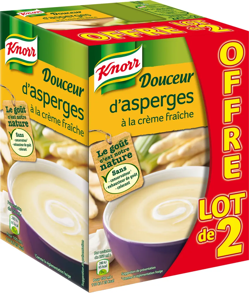 Soupe Liquide Asperges à la Crème Fraîche