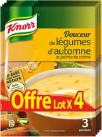 Knorr Douceur de légumes d'Automnes 83g lot de 4