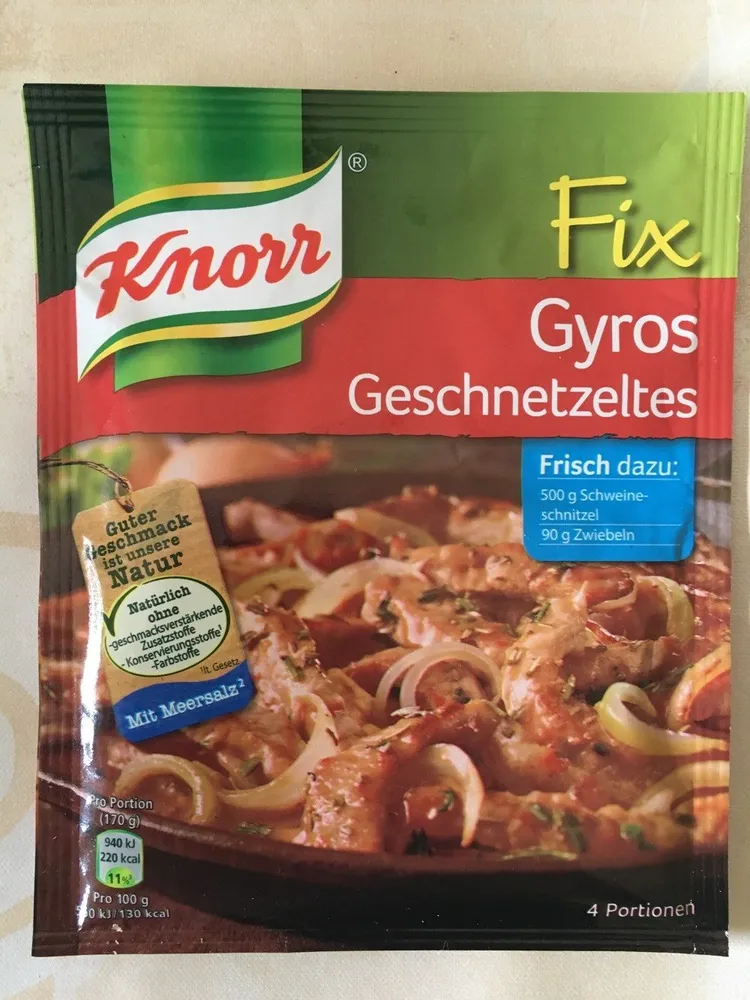 Gyros Geschnetzeltes