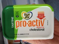 Tartine pro-activ réduit le cholestérol
