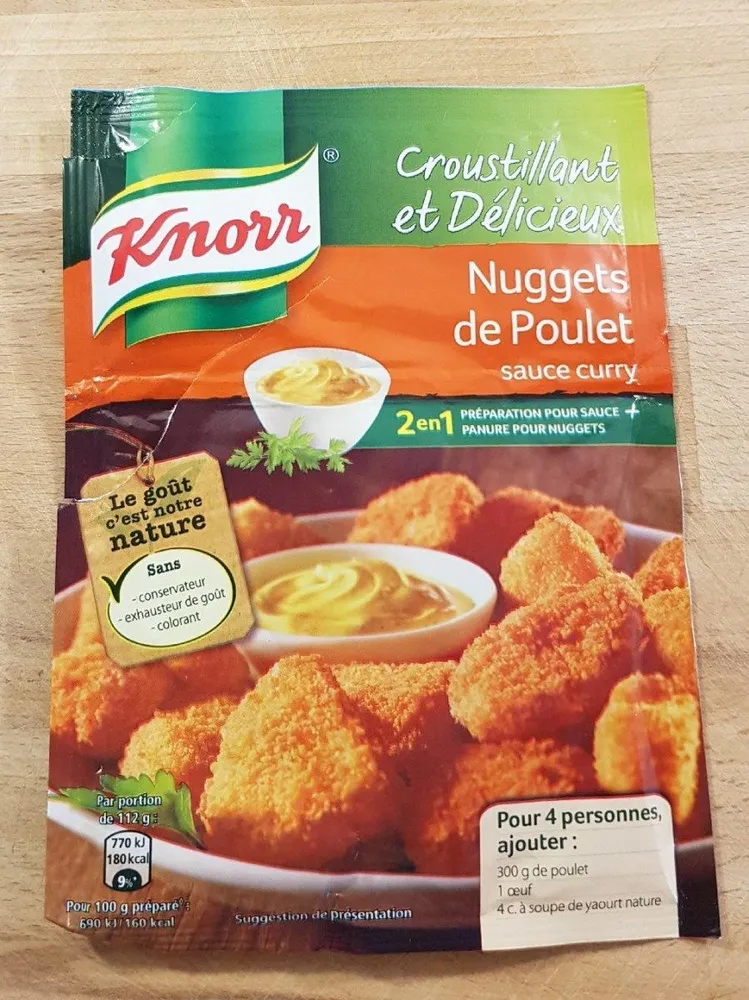Nuggets de poulet - sauce curry