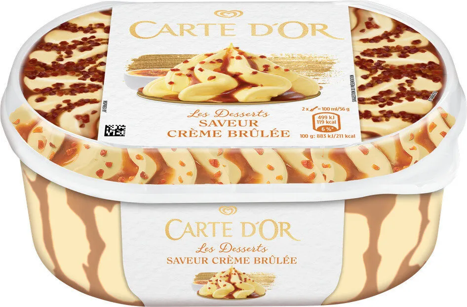 Carte D'or Glace Saveur Crème Brûlée