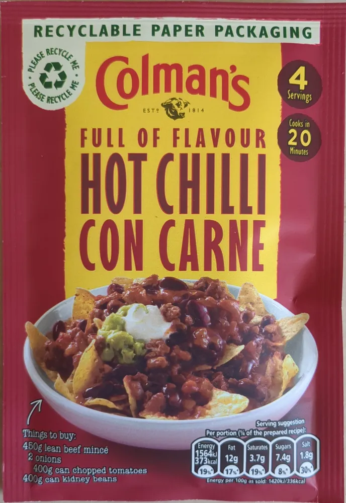 Colman's Hot chili con carne