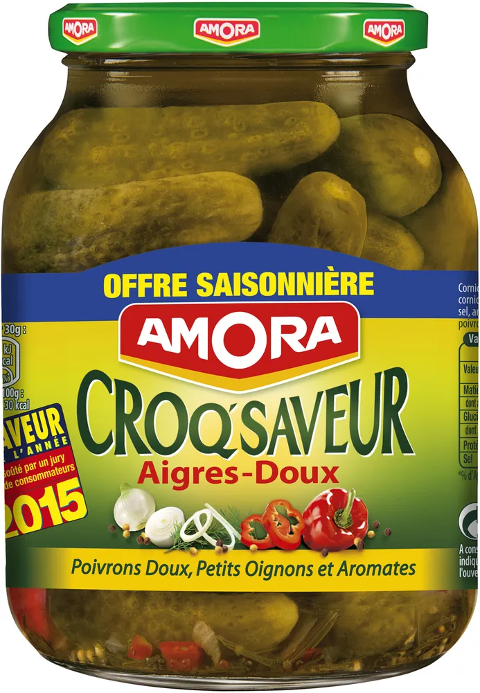 Amora Cornichons Aigres-Doux Promo