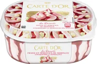 Glacier Glace Fraise et Morceaux de Meringue