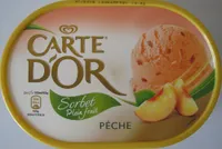 Sorbet plein fruit Pêche Carte d'Or