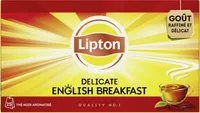 Lipton English Breakfast Thé Delicate 25 Sachets