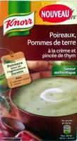 Poireaux, pommes de terre à la crème et pincée de thym