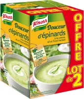 Knorr Douceur d'épinards à la crème, ail et fines herbes lot de