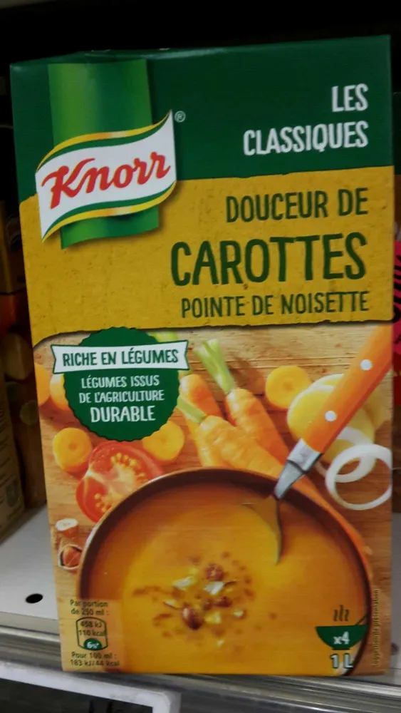 Douceur de Carottes pointe de noisette