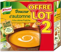 Knorr Soupe Liquide Douceur d'Automne à la Crème Fraîche Brique Lot