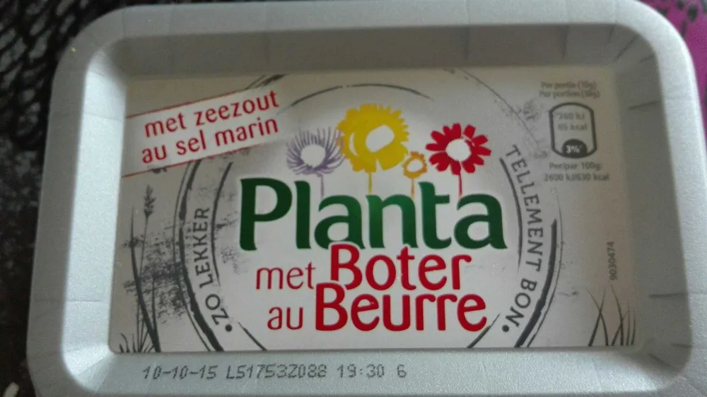 Planta au beurre au sel marin