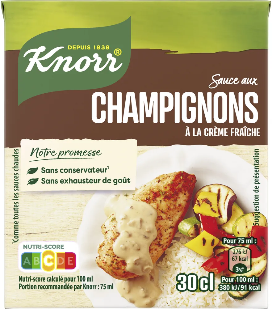 Sauce aux Champignons à la Crème Fraîche