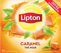 Lipton Thé Noir Caramel Offre Saisonnière 50 Sachets