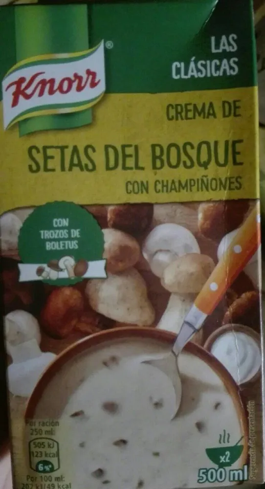 Crema de setas del bosque Knorr