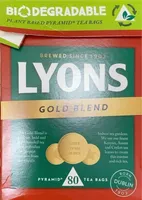 Lyons Gold Tea 80 Pack Box (232 Grams)