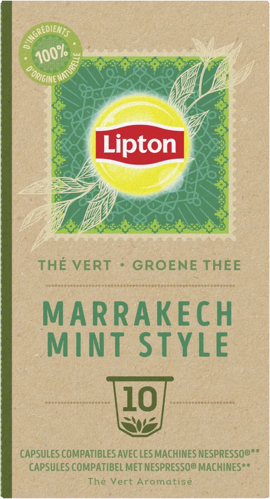 Lipton Thé Vert Marrakech Mint 10 Capsules