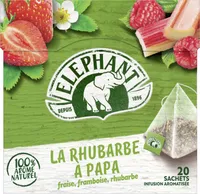 Elephant Tisane Fraise Framboise Rhubarbe 20 Sachets Pyramid®