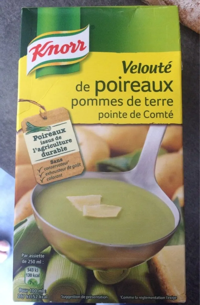 Velouté de Poireaux Pommes de Terre et Pointe de Crème