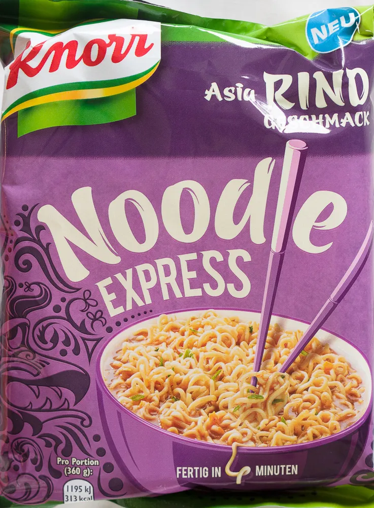 Noodle Express Asia Rind Geschmack