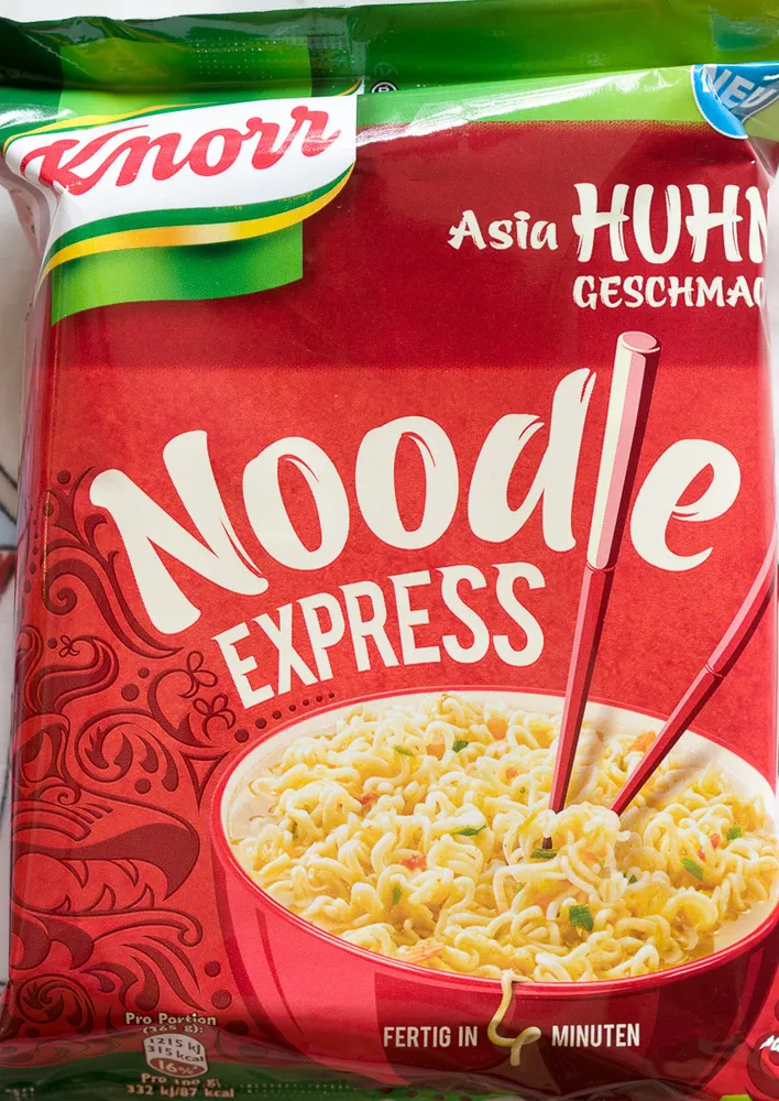 Noodle Express Asia Huhn Geschmack
