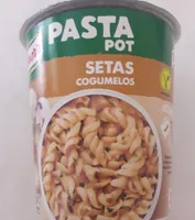 Pasta pot espirales con salsa de setas