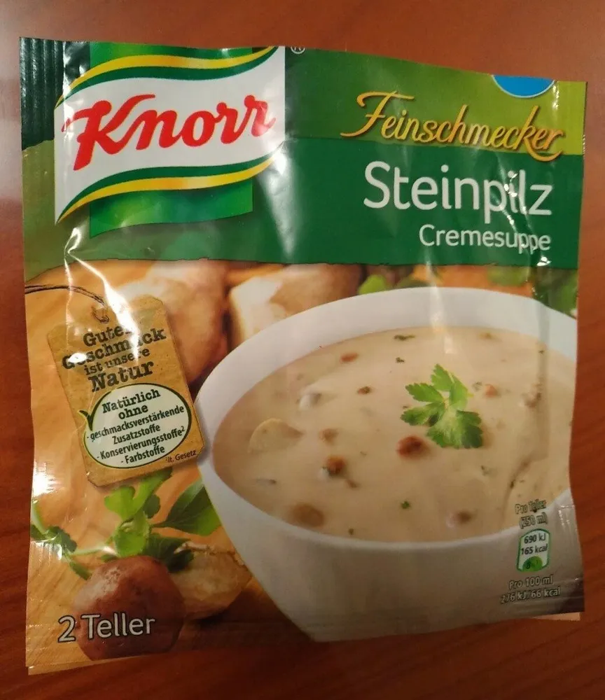 Knorr Feinschmecker Steinpilz Cremesuppe