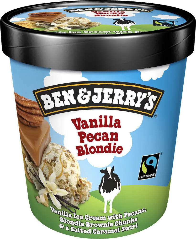 Ben & Jerry's Glace Pot Vanille Pecan Blondie