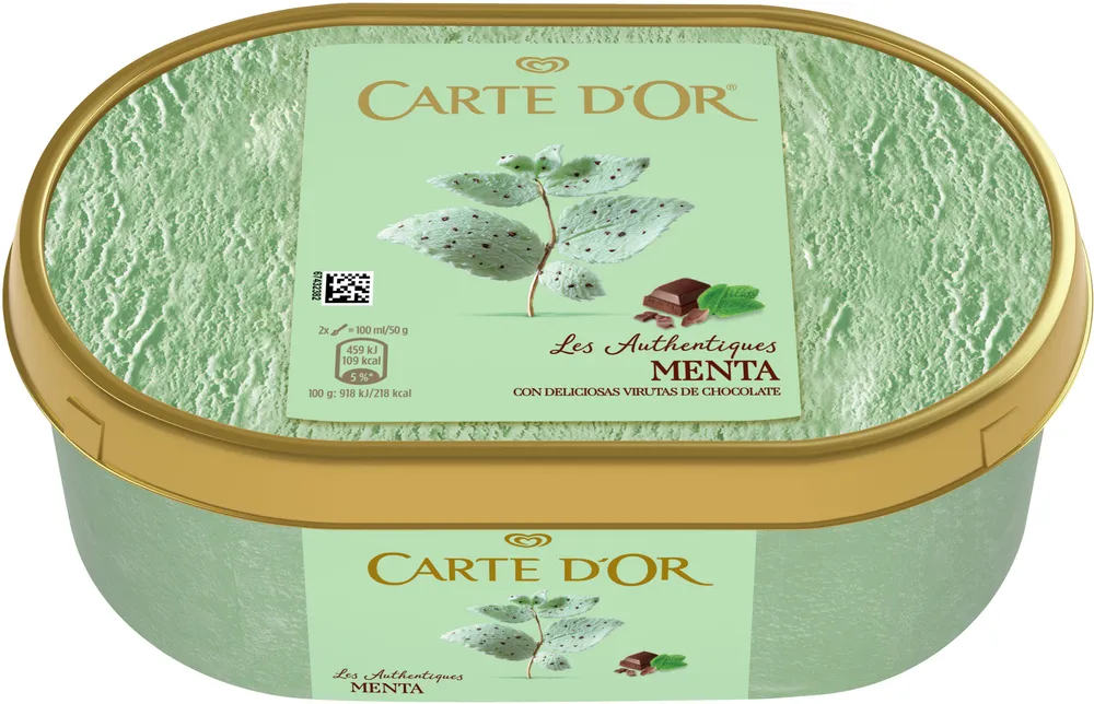 Carte D'or Les Authentiques Glace Menthe Eclats de Chocolat Noir