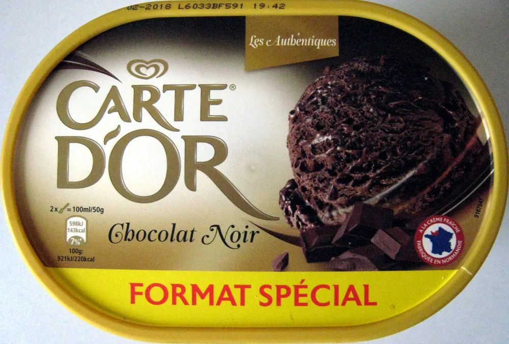 Crème glacée Chocolat Noir