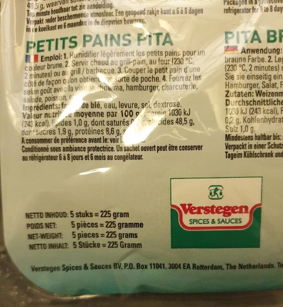 Petits pains pitta