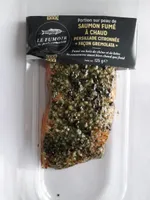 Saumon fumé à chaud, persillade citronnée "façon gremolata"