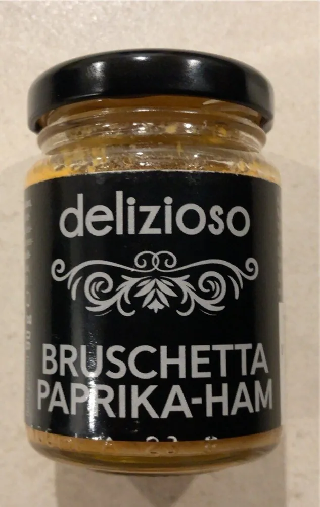 Bruschetta paprika-ham