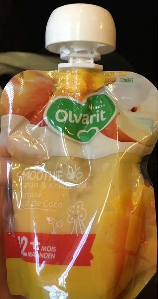 Smoothie mangue et lait de coco