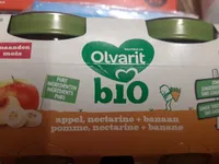 Olvarit bio - appel, nectarine + banaan