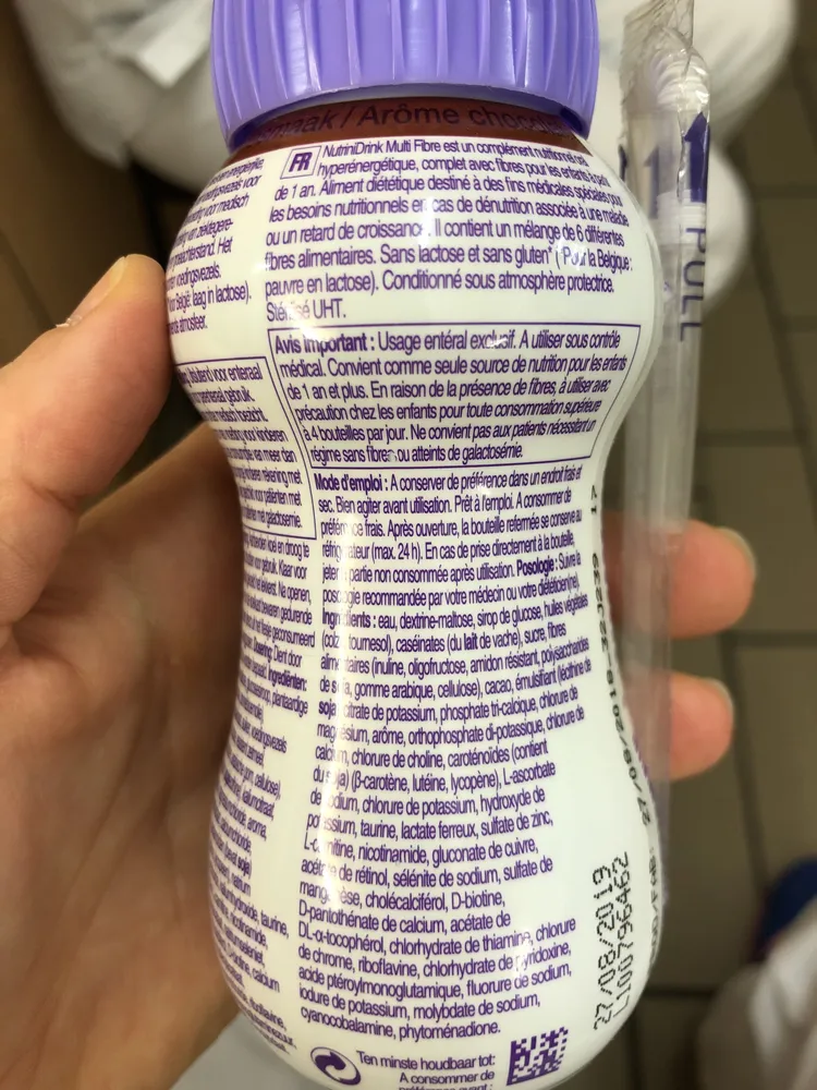 Nutricia Nutrinidrink Multi Fibre Chocolat
