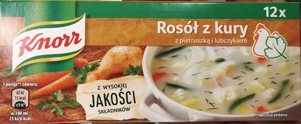 Kostka rosołowa - rosół z kury