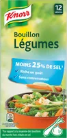 Knorr Bouillon Légumes Réduit en Sel 12 Cubes 109g