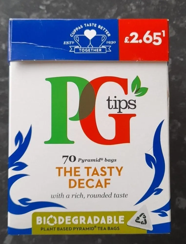 PG tips tasty decaf