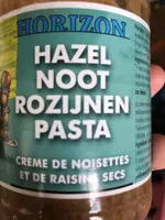 Horizon Hazelnoot Rozijnen Pasta Eko