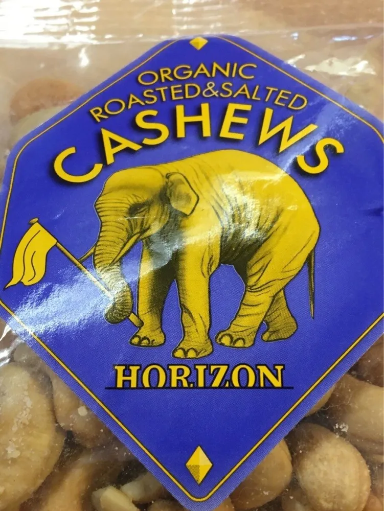 Organic roasted & salted cashews