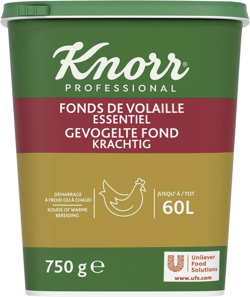 Knorr Essentiel Fonds de volaille déshydraté 750g Jusqu'à 60L