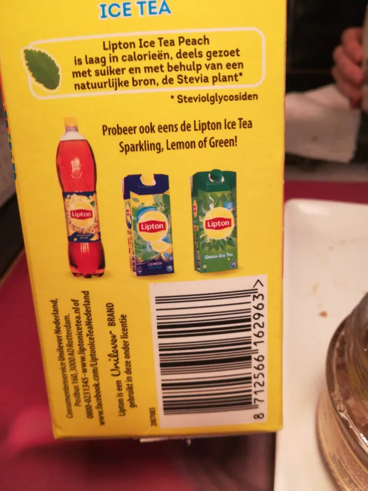 Lipton Ice Tea Peach Carton 1,5LTR