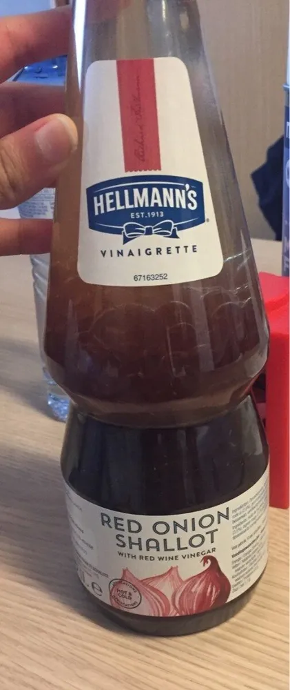 Red onion shallot hellmann's vinaigrette