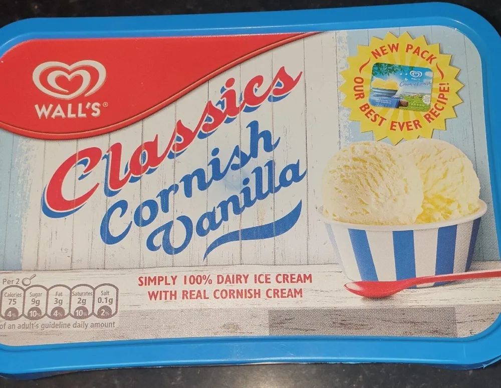 Walls classic corniche vanilla ice cream