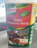 Salsa pimienta verde