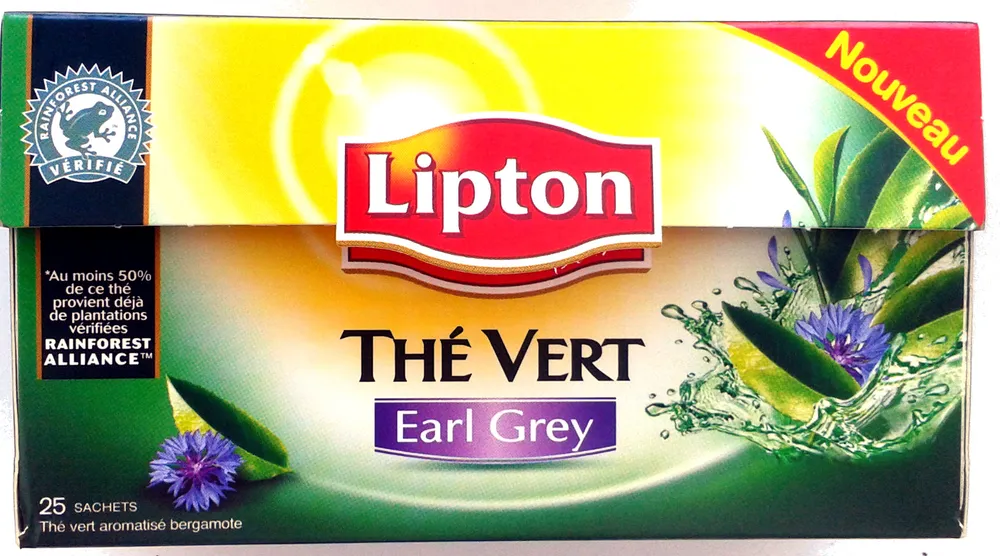 Thé vert earl grey