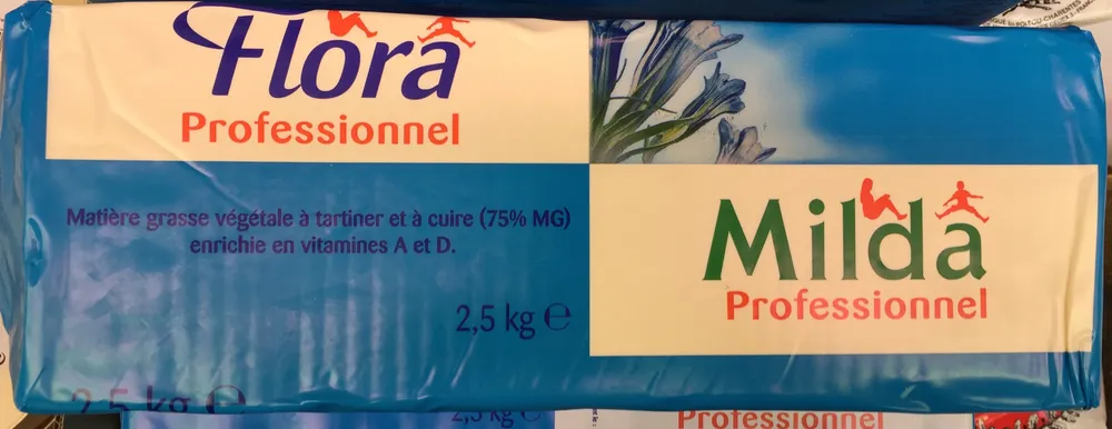 Matière grasse végétale à tartiner et à cuire (75% MG) enrichie en vitamines A et D