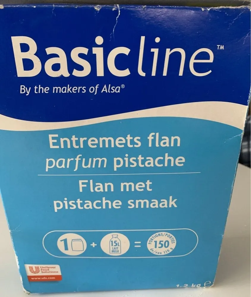 Entremet Déshydraté Pour Flan à La Pistache